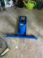 Te koop: blauwe inrijwielklem- Motorfiets Voorwielklem, Motoren, Ophalen, Zo goed als nieuw