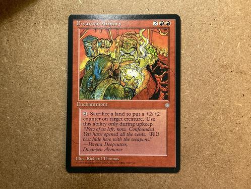 1x Dwarven Armory (Near Mint), Hobby en Vrije tijd, Verzamelkaartspellen | Magic the Gathering, Zo goed als nieuw, Losse kaart