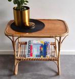 Vintage Rotan Salontafel boho stijl, Huis en Inrichting, Tafels | Salontafels, Ophalen of Verzenden, 50 tot 100 cm, Minder dan 50 cm