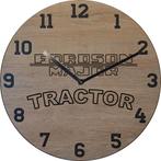 Themaklok met een Fordson Super Major naam logo, Ophalen of Verzenden, Nieuw, Wandklok