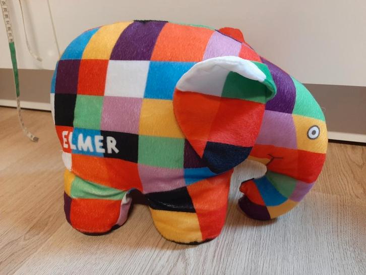 Elmer knuffel 35 cm lang morenso, Kinderen en Baby's, Speelgoed | Knuffels en Pluche, Ophalen of Verzenden