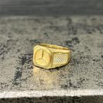 14k gouden ring mercedes model heren, Ophalen of Verzenden, Nieuw, Goud