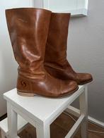 Cognac leren laarsjes van Sascha maat 41, Bruin, Lage of Enkellaarzen, Gedragen, Sascha