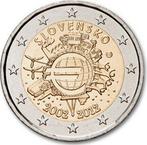 Slowakije 2 euro 10 Jaar Euro UNC in munthouder, Ophalen of Verzenden, Slowakije, 2 euro, Losse munt