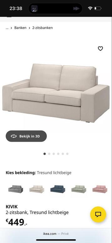 Bank (Kivik) en kleed - Stijlvol en comfortabel!