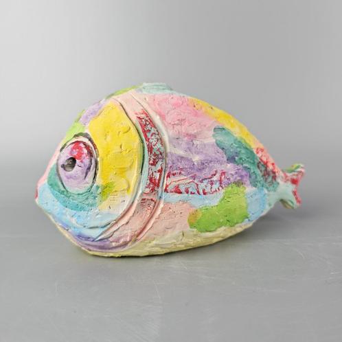 zeldzaam beeld van een vis gemaakt door Flavia (Bitossi), Antiek en Kunst, Antiek | Keramiek en Aardewerk, Ophalen of Verzenden