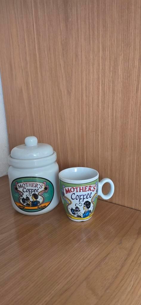 Lifver Always reliable mother's coffee pot en kopje (mug), Verzamelen, Porselein, Kristal en Bestek, Zo goed als nieuw, Kop en/of schotel