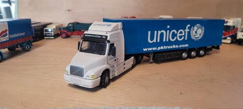 Volvo NH 12   UNICEF, Hobby en Vrije tijd, Modelauto's | 1:50, Zo goed als nieuw, Bus of Vrachtwagen, Overige merken, Ophalen of Verzenden