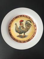 Groot bord met kippen van pluimvee museum Barneveld, Ophalen of Verzenden