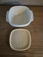 Tupperware Servalier/zonnekom met sterdeksel 860ML NIEUW, Ophalen of Verzenden, Nieuw, Crème, Bak of Kom