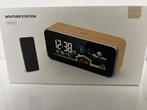 Draadloost weerstationHoutenwekkerDigitale thermometer, Witgoed en Apparatuur, Wekkers, Ophalen of Verzenden, Nieuw, Digitaal