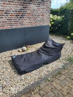 XL zitzak zwart , lig lengte,  met verdikte hoofdsteun, Ophalen, Zo goed als nieuw, Zwart