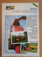 Folder PZ Zweegers 3 punts veldhakselaar Scylla, Ophalen of Verzenden, Gelezen, Tractor en Landbouw