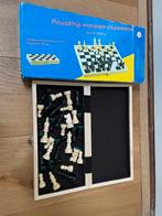 Houten Schaakbord Foulking met Staunton stukken, Hobby en Vrije tijd, Gezelschapsspellen | Bordspellen, Een of twee spelers, Ophalen