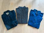 Heren Overhemd L blauw, Ophalen of Verzenden, Zo goed als nieuw, Maat 52/54 (L)