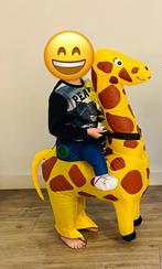Opblaaspak giraf 100-120cm kind in nieuwstaat, Ophalen, Zo goed als nieuw