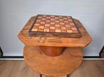 Houten schaakbord van kabelrol, Hobby en Vrije tijd, Denksport en Puzzels, Ophalen of Verzenden