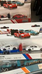 Porsche set 2 auto’s + trailer, Auto, ., Nieuw, Ophalen of Verzenden