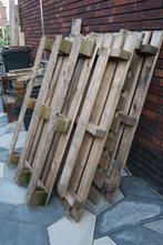 3 pallets: 2 pallets 120 x 120 cm en 1 europallet, Doe-het-zelf en Verbouw, Hout en Planken, Gebruikt, Minder dan 200 cm, Ophalen