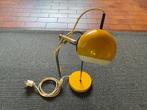 Vintage retro bureaulamp – geel metaal – jaren 60/70 stijl, Huis en Inrichting, Ophalen, Gebruikt, Metaal, Minder dan 50 cm