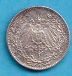 (KE134) Duitsland 0,5 mark 1915 D, Verzenden, Duitsland, Losse munt, Zilver
