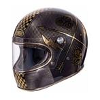 Premier Trophy Carbon NX Gold Chromed motorhelm SALE, Dames, Ophalen of Verzenden, Integraalhelm, S