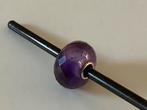 Trollbeads amethist, retired, facet geslepen., 1 bedel, Ophalen of Verzenden, Zo goed als nieuw, Trollbeads