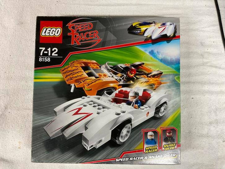 Lego Speed Racer 8158 - Speed Racer & Snake Oiler, Kinderen en Baby's, Speelgoed | Duplo en Lego, Zo goed als nieuw, Lego, Complete set