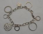 Zilveren Fossil armband met bedels nr.1277, Verzenden, Zo goed als nieuw, Met bedels of kralen, Zilver