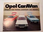 Opel Record & Kadett Caravan Brochure 1972, Gelezen, Opel, Diverse auteurs, Ophalen of Verzenden