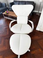 Leolux Formi Fauteuil & Hocker, Huis en Inrichting, Ophalen, 75 tot 100 cm, Zo goed als nieuw, Metaal