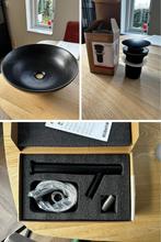 Allibert wasteflkom + wastafelkraan (hoog) inclusief sifon, Huis en Inrichting, Badkamer | Badkamermeubels, Minder dan 50 cm, Nieuw