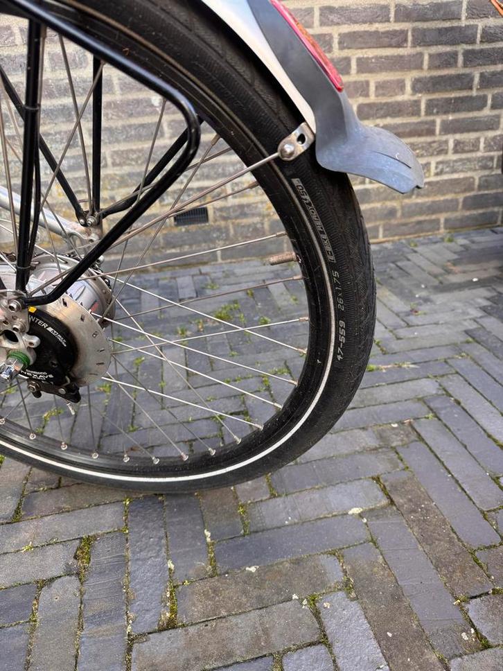 Flyer Damesfiets, Fietsen en Brommers, Elektrische fietsen, Gebruikt, Overige merken, 47 tot 51 cm, 30 tot 50 km per accu, Ophalen