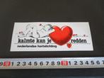 sticker hartstichting kalmte kan je hart redden strip relax*, Verzamelen, Ophalen, Zo goed als nieuw, Bedrijf of Vereniging