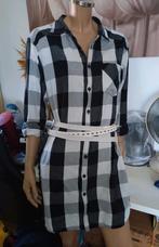 Leuke lange katoenen zwart wit grijs H&M maat 40 42, Maat 38/40 (M), H&M, Zwart, Ophalen of Verzenden