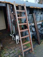 Stevige Houten Ladder - 2 Meter, Ophalen, Gebruikt