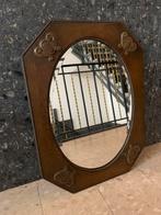 Facet geslepen ovale vintage spiegel - jaren 30, Antiek en Kunst, Antiek | Spiegels, 50 tot 100 cm, Minder dan 100 cm, Rechthoekig