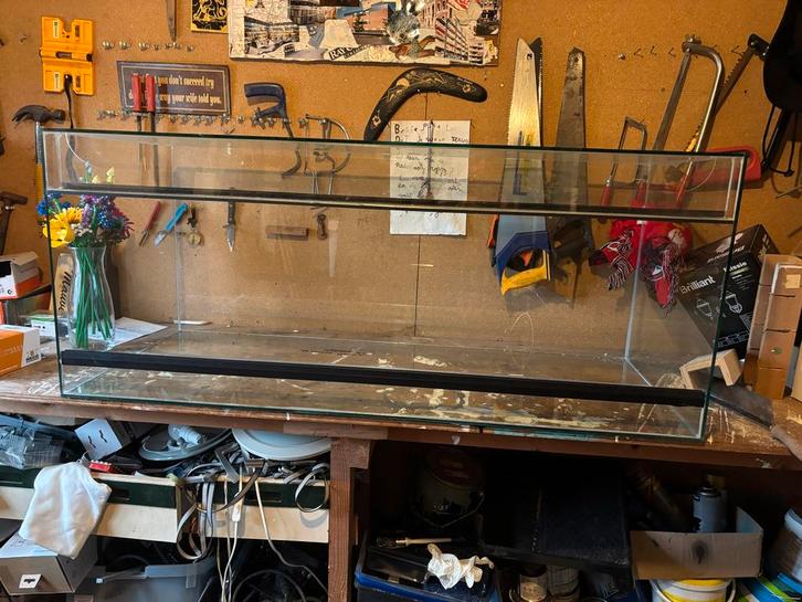 Terrarium 120x50x50, 1 schuifraampje kapot, Dieren en Toebehoren, Reptielen en Amfibieën | Toebehoren, Gebruikt, Terrarium of Paludarium