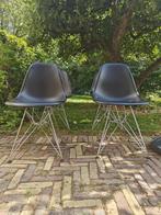 Set van 4 Vitra Eames DSR stoelen — origineel, Kunststof, Gebruikt, Zwart, Ophalen of Verzenden