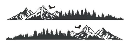camper caravan auto bus sticker set eagle above the mountain, Caravans en Kamperen, Camper-accessoires, Nieuw, Ophalen of Verzenden