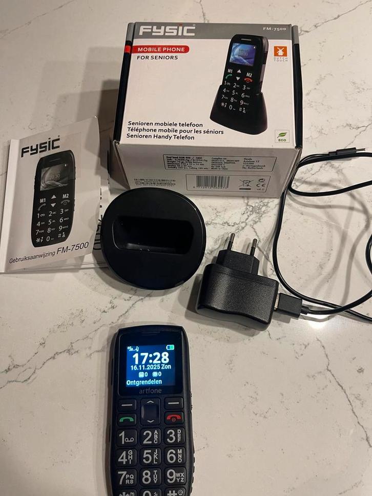 Senioren telefoon met prepaidkaart, Telecommunicatie, Mobiele telefoons | Overige merken, Gebruikt, Zonder abonnement, Zonder simlock