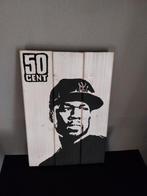 Wandbord 50 cent - hout - hiphop, Ophalen of Verzenden, Nieuw, Poster, Artwork of Schilderij