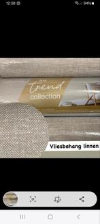 Vliesbehang linnen, Huis en Inrichting, Stoffering | Behang, Ophalen