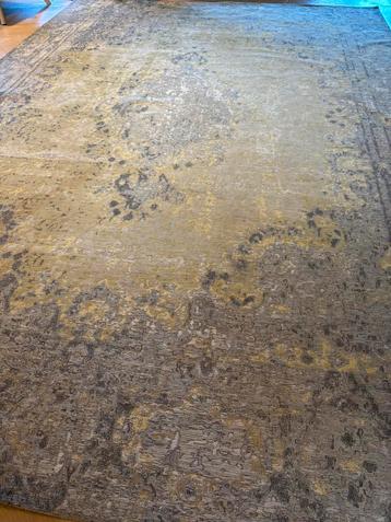 Vloerkleed grijs geel - nette staat 200x290cm beschikbaar voor biedingen