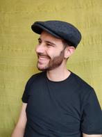 Vintage flatcap / franse pet / grijs / maat 58 / patroon /, Kleding | Heren, Hoeden en Petten, Vintage, Ophalen of Verzenden, Pet