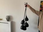 Hanglamp LED Vintage 5X Shiny Zwart, Ophalen of Verzenden, Metaal, Minder dan 50 cm