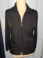 Faber zwart merinowol vest jas maat 40 ruime 40 was 129,95, Kleding | Dames, Maat 38/40 (M), Zwart, Ophalen of Verzenden, Zo goed als nieuw