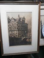 PRINSENGRACHT Amsterdam, Ets van Dirk Harting, Antiek en Kunst, Ophalen