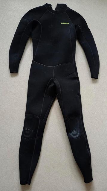 Heren wetsuit 100 neopreen 4/3 mm zwart. Maat M  beschikbaar voor biedingen