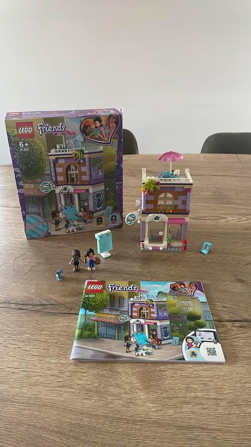 LEGO Friends Emma's Kunstatelier - 41365, Kinderen en Baby's, Speelgoed | Duplo en Lego, Zo goed als nieuw, Lego, Complete set